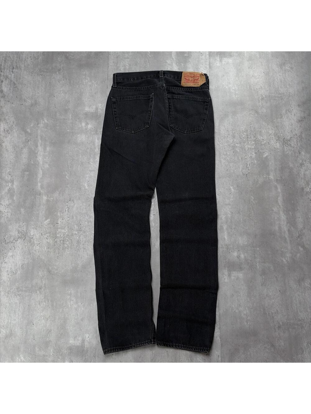 Y2K Black Levi’s 501 Grunge Straight Skater Denim Jeans